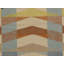 Chevron Area Rug in Blue/Beige