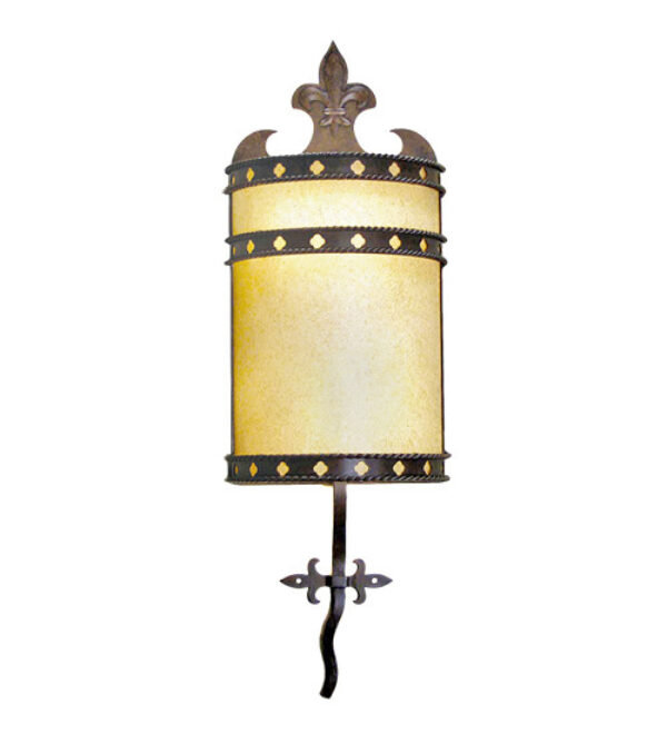 Stanza Flush Mounted Sconce, Gilded Tobacco