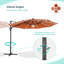 Parasol solaire en porte-à-faux à DEL 11 pi Beveridge-354096968