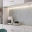 Natural 11.82 in. x 12.01 in. Stacked Matte Marble Mosaic Tile-99341260