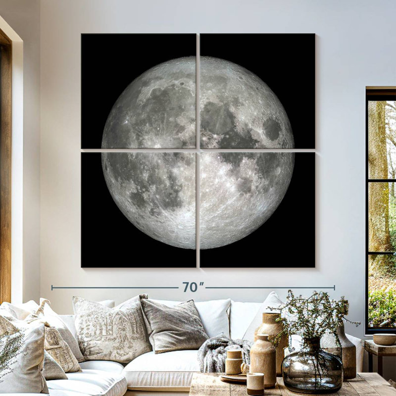 Oberle The Moon In Dark, 57" H x 57" W