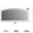 77 in. W x 36 in. H Arch Metal Framed LED Bathroom Vanity Mirror-2012296114