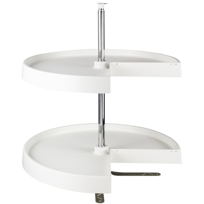 28" Pie-Cut Plastic Lazy Susan, 32" H x 24" W x 24" D