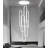 Modern Led Dimmable Chandelier 3-ring White