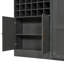 Grand lit escamotable mural avec canapé, tablettes USB et gris clair (VIEUX SKU: LP000764AAE)-1943638312-1943638318