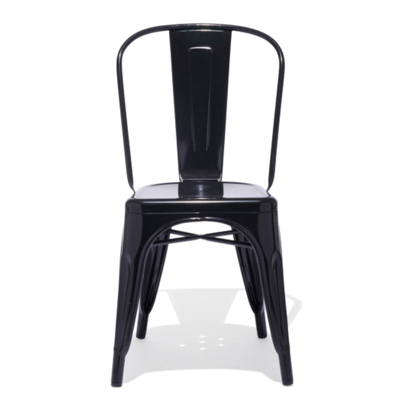 Chaise de patio empilable Hakana, Noir