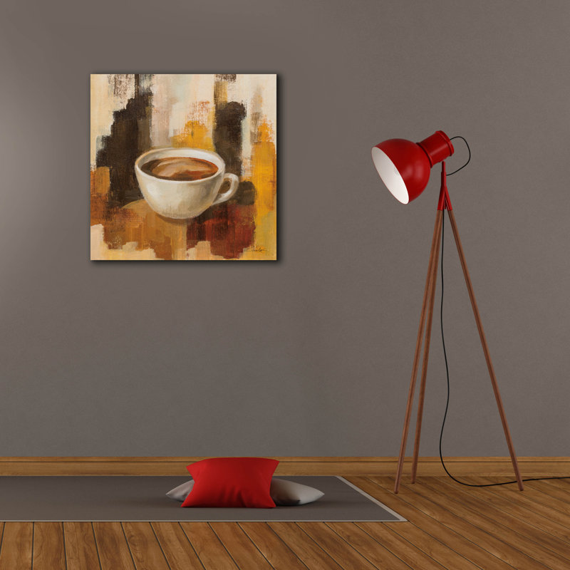  «Abstract Coffee 5» par Silvia Vassileva, art mural sur toile, 26 po x 26 po, H 26 po x l 26 po