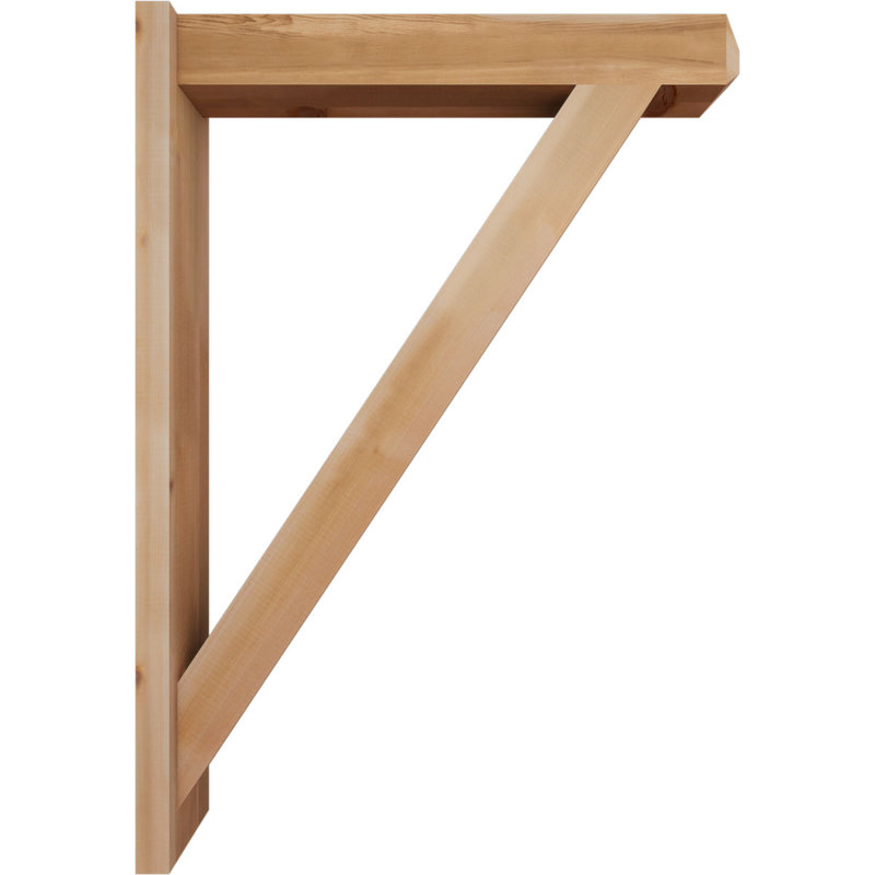 Artisan traditionnel en bois rustique, P 30 po x H 42 po, Cèdre rouge de l'Ouest l 5 1/2 po (lisse)