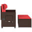 Banc de patio inclinable avec coussins vidaXL-99049279