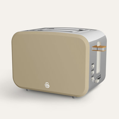 Swan  Nordic 2 Slice Toaster with 6 Browning Levels, Defrost/Reheat/Cancel, Removable Crumb Tray, Cord Storage, 900W
