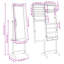 Analiz Freestanding Jewelry Armoire-761080623