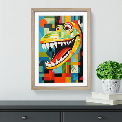 Crocodile Constructivism - Framed Print