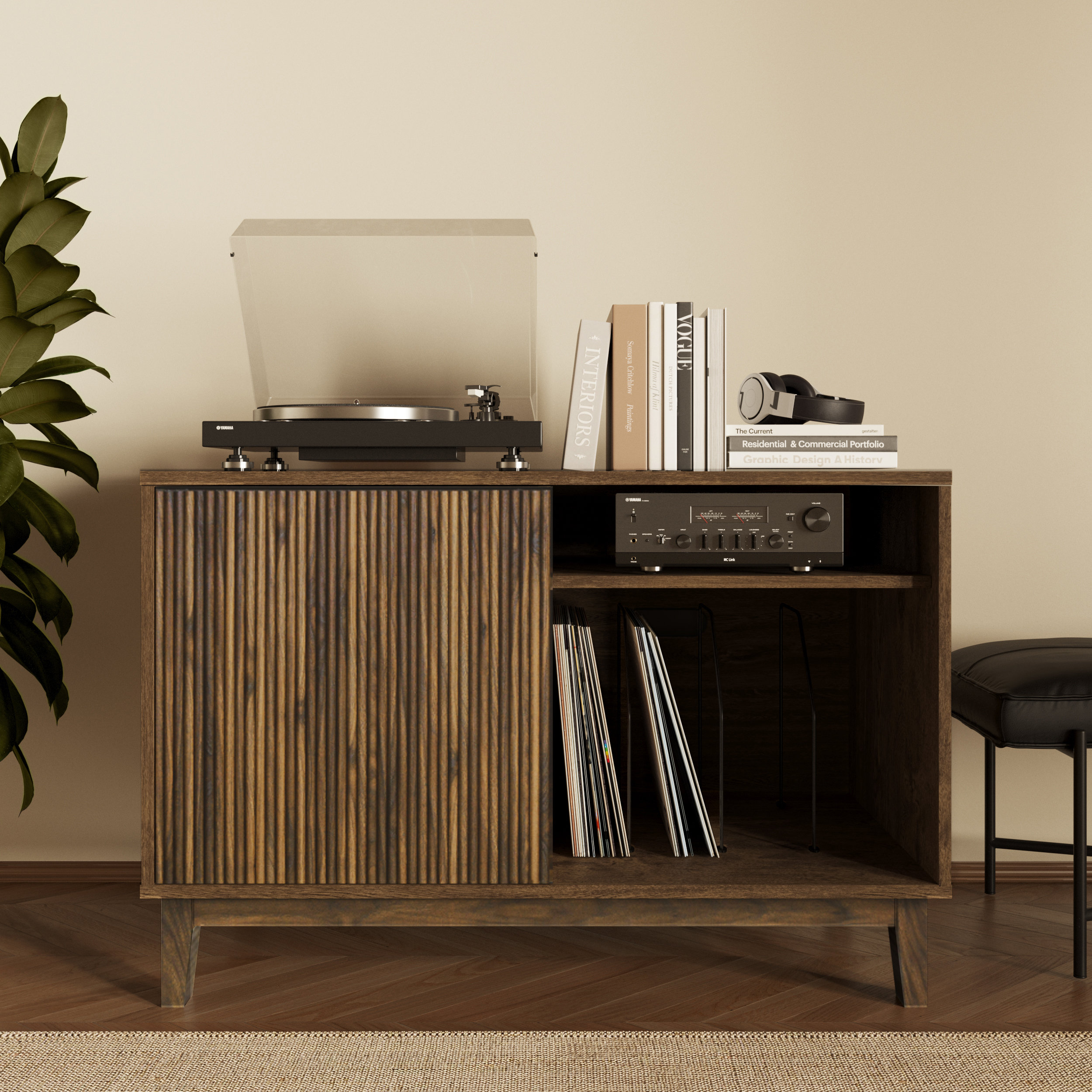 Piasca 40" Vinyl Media Storage