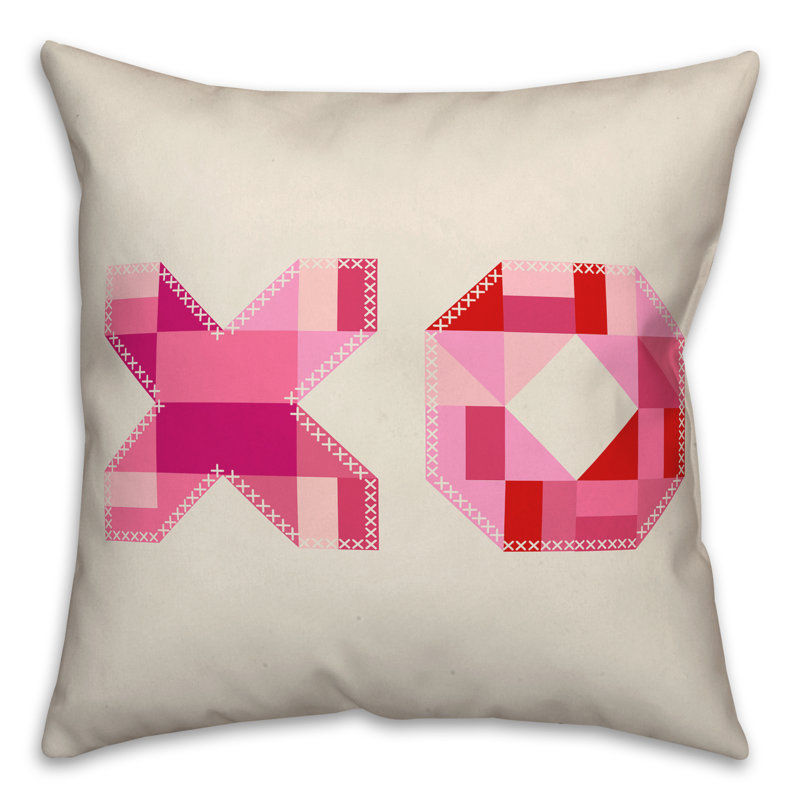 No Pattern And Not Solid Color Reversible Throw Pillow