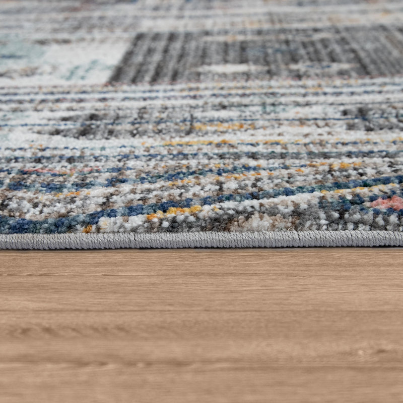 Geometric Indoor Rug, Rectangle 6'7" x 9'6"