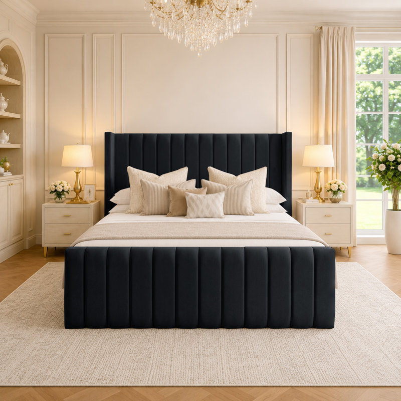 Bed, Double (4'6), Black