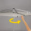 Séchoir à vêtements en parapluie d'extérieur en aluminium