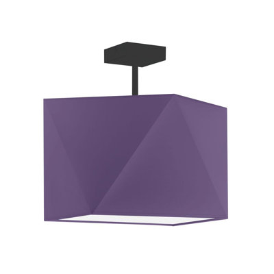 Demarian Fabric Semi Flush Mount
