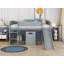 Lit mezzanine double bas pour enfants Caulkins-30985817