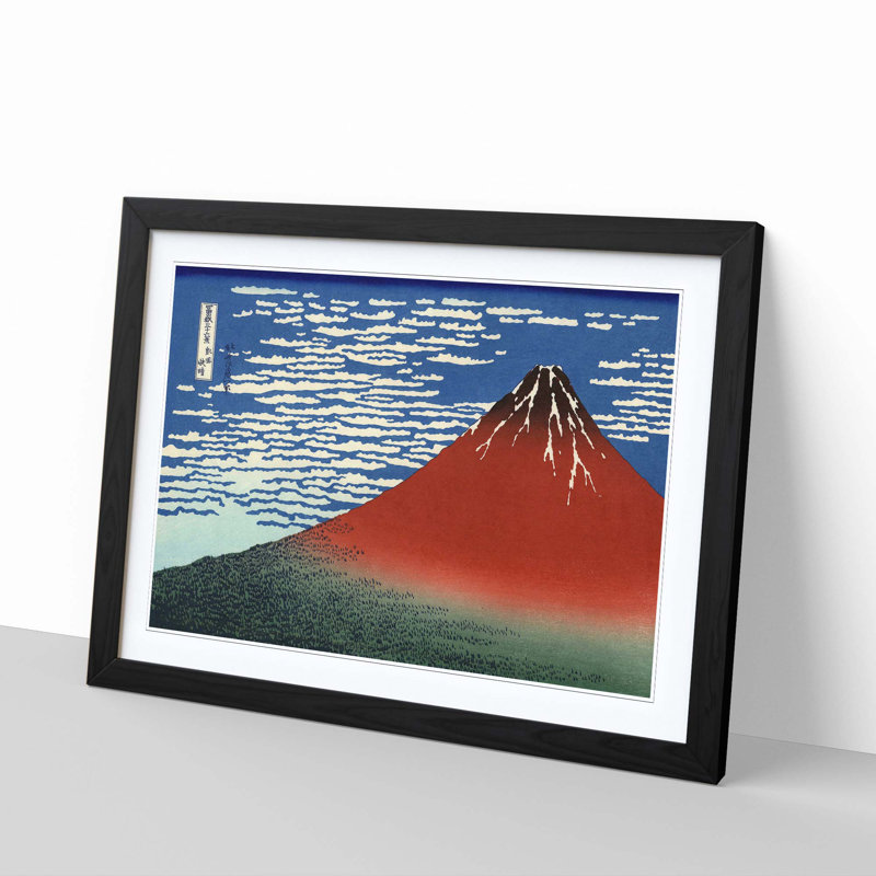 Katsushika Hokusai - Single Picture Frame Painting, Black