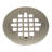 Universal 4-1/4 in. Snap-Tite Round Shower Strainer in PVD Satin Nickel-87847481