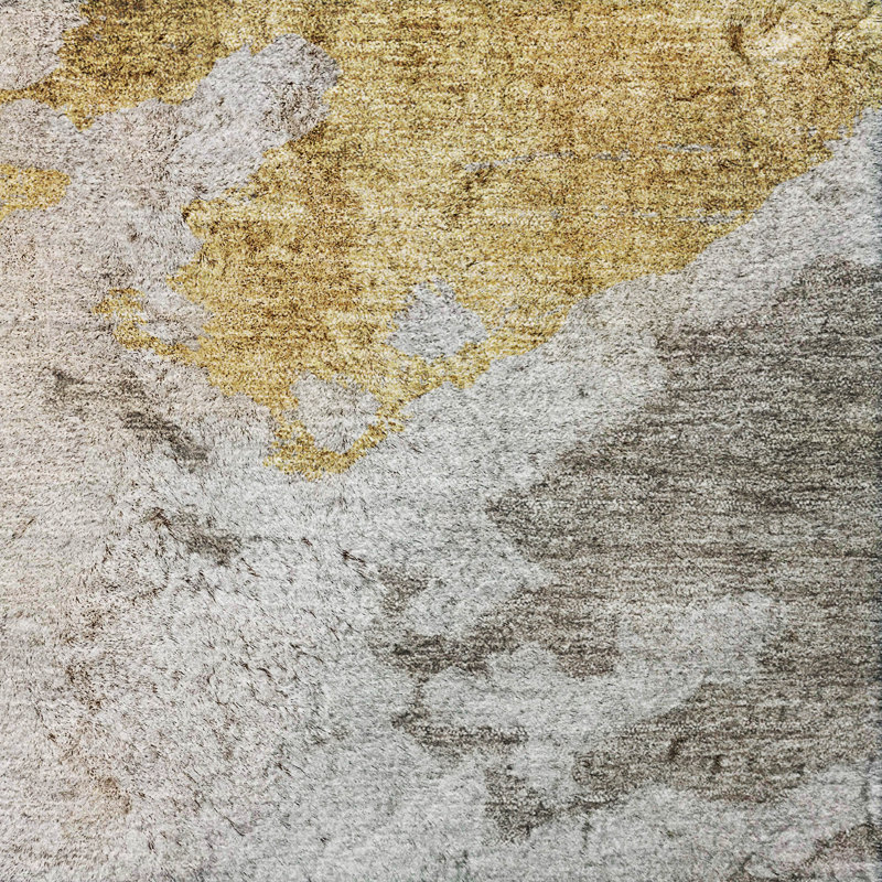Tapis à poil long de qualité supérieure lavable à la machine ADS614, Taupe, 2'3" x 7'6" Runner