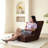 Adjustable Foldable Modern Guest Sleeper Bed, 14 Sections, 5 Reclining Positions, Triple Fold Down, Brown Surface, Linen Filling, Metal Frame, With One Throw Pillow For Travel And Dorm Convertible