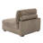 Stephania Upholstered Light Brown Faux Rabbit Fur Flannel Armchair with Pillow Back, One Arm Single Chair Module Part For Sectional Sofa-966329379