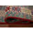 Red Geometric Kazak Oriental Area Rug