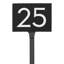 Floating 1-Line Lawn Address Sign-669034588-669038235-659383323
