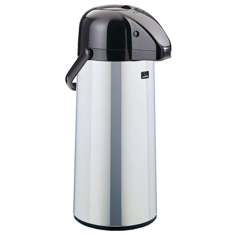 Beverage Dispenser 9 Cup Airpot, Polished Stainless
