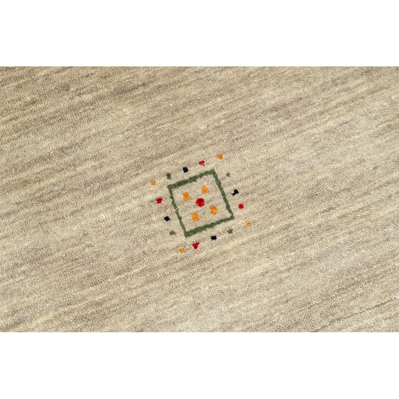 Gabbeh Wool Area Rug in Beige