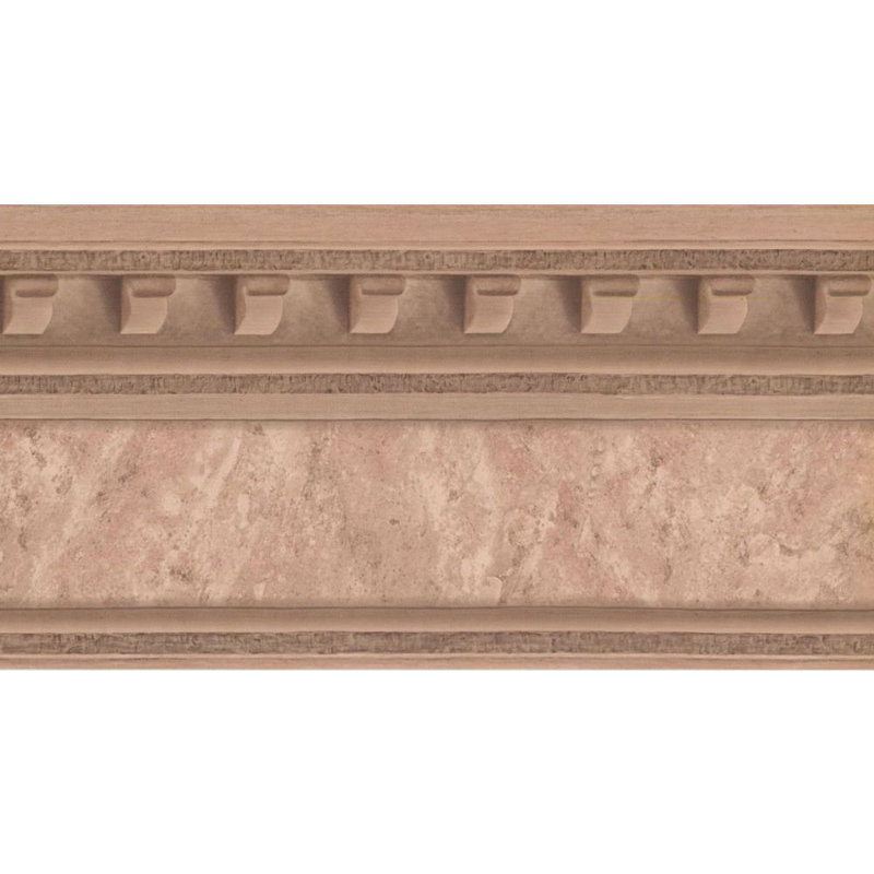 Bordure de papier peint L 15 pi x l 10,25 po Crandell, Brun