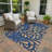 Machine Washable Indoor/Outdoor Lanphear ACN2411 Botanical Rug-1691318191