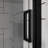 Heavy - Duty Zinc Alloy Handle 30"x 72" Pivot Glass Shower Door, Adjustable Width, 180° System, Water Leakage Prevention Hinges 30 31.2" Width 1/4 Inch (6mm) Tempered Glass, Black Finish, Rotatable-119009810