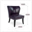 Fauteuil d'appoint en similicuir avec garniture de rivets, canapé de salon confortable et élégant pour la réception à domicile