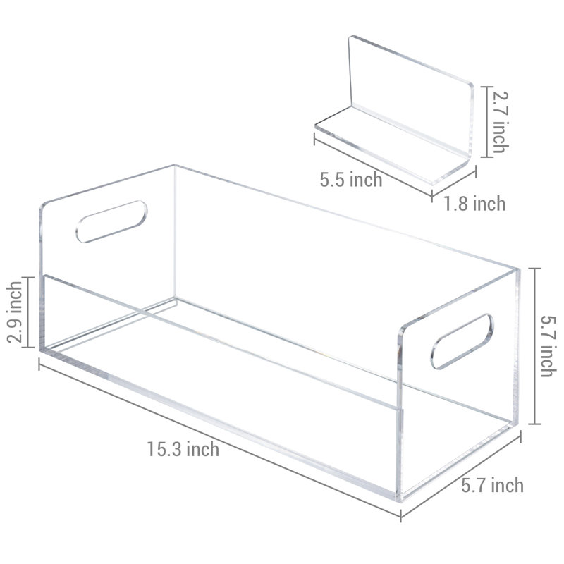 Acrylic Stackable Multimedia Media Shelves