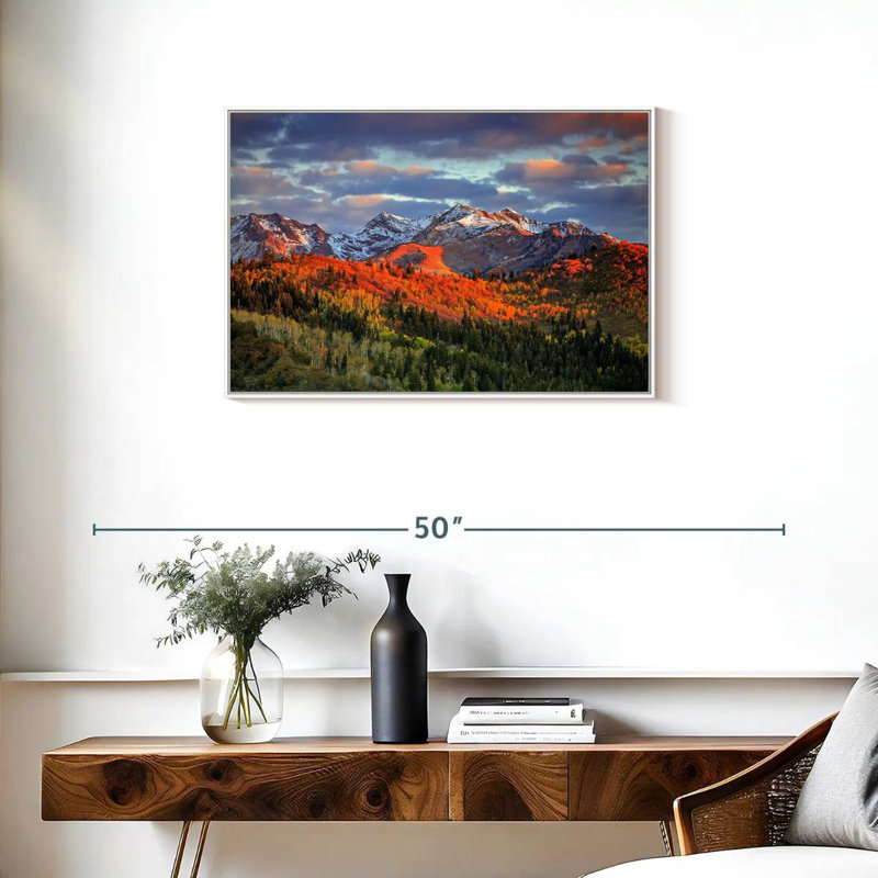 Mont Wasatch, Cadre flottant blanc, 31 po x 21 po