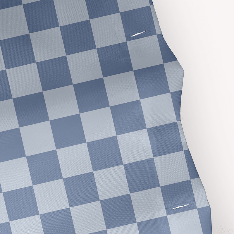 Rideau de douche simple Geartsje, Bleu pâle