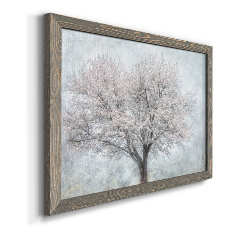 «A Feel Of Spring II» - Toile encadrée de qualité supérieure - prête à être accrochée, gris, H 31,5 po x l 23,5 po x P 1,5 po