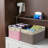 4-pack Black Fabric Storage Boxes - Decorative Wardrobe Organizer. Suitable For Shelves/linen Storage. Organizes Clothes, Toys, Etc. Multifunctional And Practical Home Storage Baskets. Dimensions: 15.2 X 11.2 X 9.6 Inches.