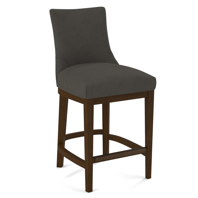 Upholstered Stool, Evolution Smokey, Pecan