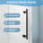 67"-72" W x 72" H Single Sliding Frameless Shower Door in Matte Black with 1/4" (6mm) Clear Tempered Glass, Stainless Steel Frame, Large Handle-123223315