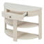 Console en forme de demi-lune avec tiroir et 2 tablettes-856362932