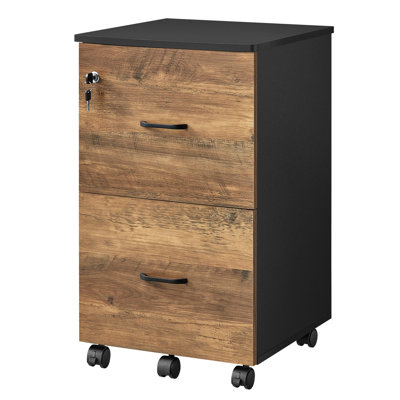 2-Drawer File Cabinet, 16.9'' Wide Locking Filing Cabinet For Home Office