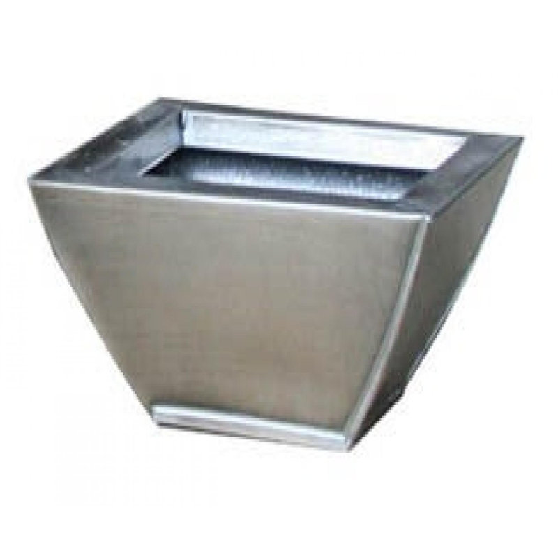 Metallic Titanium Metal Planter