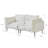 Aruba Upholstered 74.8'' Wide Velvet Modular Loveseat Sofa, 2-Piece-1775085027