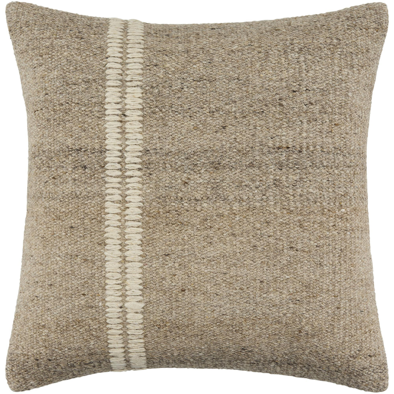 Square 22", Polyester, Beige