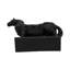 Objets décoratifs pour la maison Hafssa - Sculpture moderne de cheval avec une finition mate pour les décorations de cuisine et les décorations de salon - Statues décoratives pour étagères, bibliothèque, manteau de cheminée, console, bureau ou vestibule - 17 po, noir
