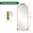 Arched Antique Ornate Gold Full Length Floor Mirror /Free Standing,71x30 inch